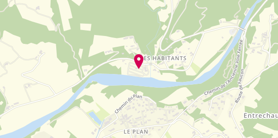 Plan de Camping du bon Crouzet, 573 Route de Saint-Marcellin, 84340 Entrechaux