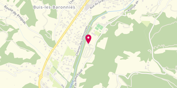 Plan de Camping Les Ephélides, Avenue de Rieuchaud - Quartier Tuves, 26170 Buis-les-Baronnies