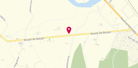 Plan de Camping des Acacias, 90 Route de Barjac, 30130 Saint-Paulet-de-Caisson