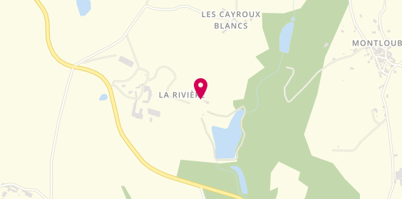 Plan de Camping la riviere, La Rivière, 12200 Le Bas-Ségala