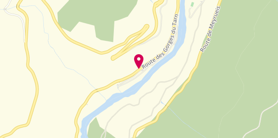 Plan de Camping Couderc, Route des Gorges du Tarn, 48210 Gorges du Tarn Causses