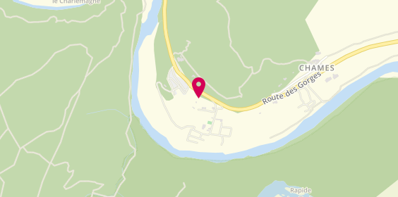 Plan de Camping Ardeche Midi, Route des Gorges de l'Ardèche , 400M Après Le, 07150 Vallon-Pont-d'Arc