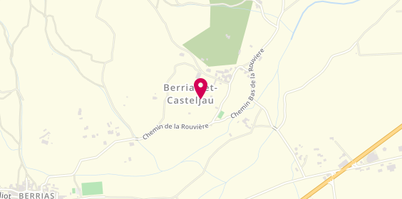 Plan de Camping Les Cigales, 1039 chemin de Ma Rouvière, 07460 Berrias-et-Casteljau