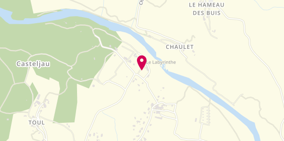 Plan de Camping le vieux moulin, 309 Chem. Du Chassezac, 07460 Berrias-et-Casteljau