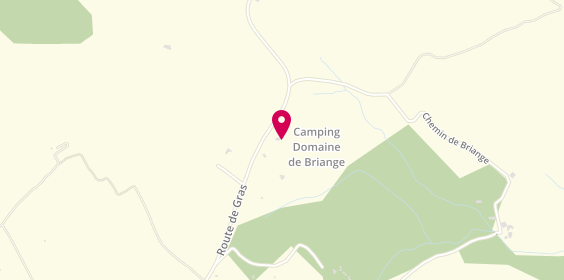Plan de Camping de Briange, Route de Gras, 07700 Saint-Remèze