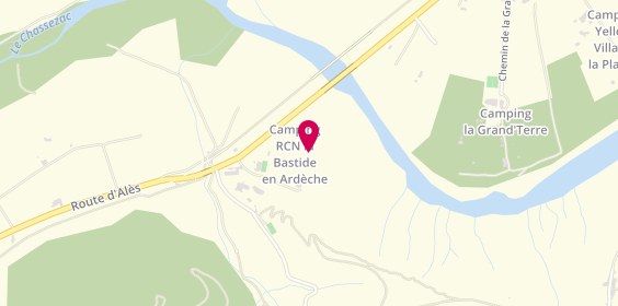 Plan de Camping RCN la Bastide en Ardeche, 1 Route d'Ales
D111, 07120 Sampzon