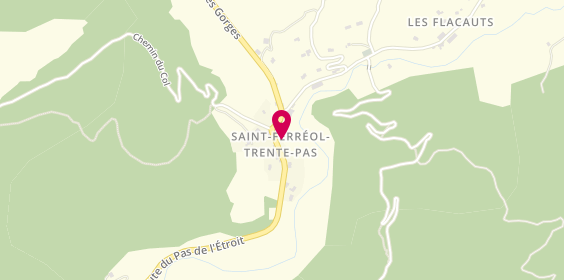 Plan de Camping de Trente Pas, Le Village, 26110 Saint-Ferréol-Trente-Pas