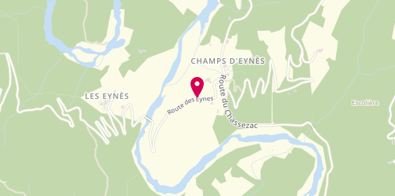 Plan de Camping Les Gorges du Chassezac, 196 Champs d'Eynes, 07140 Malarce-sur-la-Thines