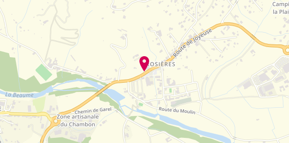 Plan de Le Grillou, 590 Route de Joyeuse, 07260 Rosières