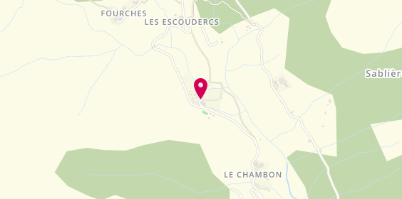 Plan de Camping la Drobie, Le Chambon, 07260 Sablières