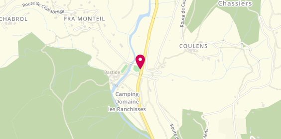 Plan de Camping Domaine Les Ranchisses | Camping Ardèche, 1525 Route de Valgorge, 07110 Chassiers