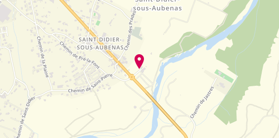 Plan de Camping le Verger de Jastres, 44 Route de Montélimar, 07200 Saint-Didier-sous-Aubenas