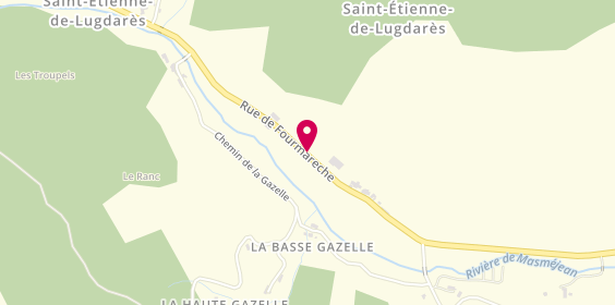 Plan de Camping Les Aygues Douces, Fourmarèche, 07590 Saint-Étienne-de-Lugdarès