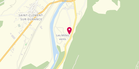 Plan de Camping Les Mille Vents, 472 le Corset, 05600 Saint-Clément-sur-Durance