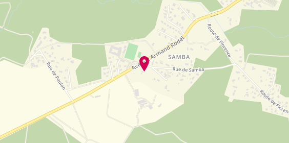 Plan de Camping de Samba, 2 Rue de Samba, 33380 Mios
