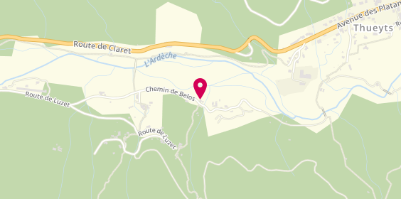Plan de Camping de Belos, 820 Chemin de Belos, 07330 Thueyts