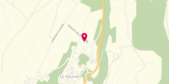 Plan de Camping Les Chênes, 55 chemin du Camping, 07200 Vesseaux