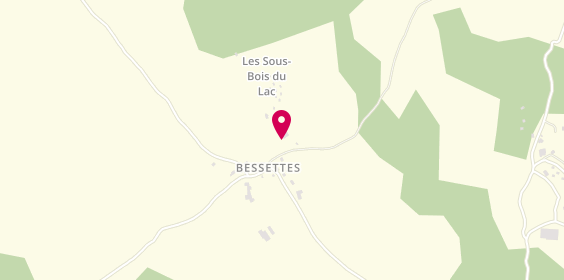 Plan de Camping Les Sous Bois du Lac, Bessettes, 48300 Chastanier
