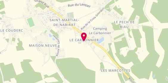 Plan de Camping le Carbonnier, Lieu-Dit Carbonnier, 24250 Saint-Martial-de-Nabirat