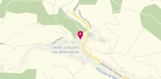 Plan de Camping Les Airelles, 143 Chemin de la Passerelle, 07510 Saint-Cirgues-en-Montagne