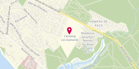 Plan de Camping Les Goélands, 64 avenue de la Libération, 33740 Arès