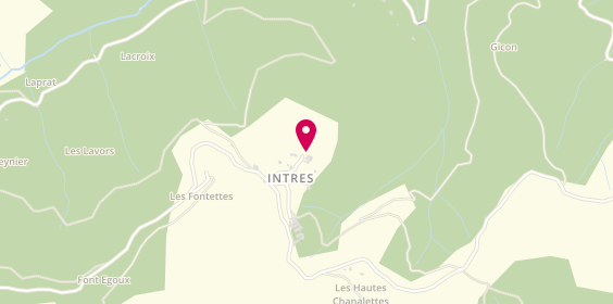 Plan de Domaine le Folastere, Intres, 07190 Saint-Julien-du-Gua