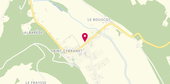 Plan de Camping Bel Ombrage, Plaine Albarède, 24250 Saint-Cybranet