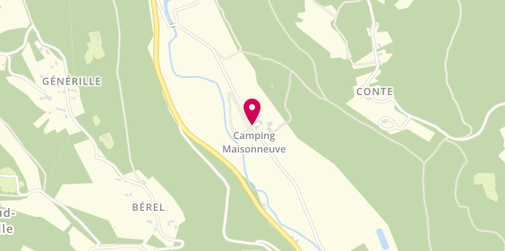 Plan de Camping Maisonneuve, Lieu Dit Maisonneuve, 24250 Castelnaud-la-Chapelle