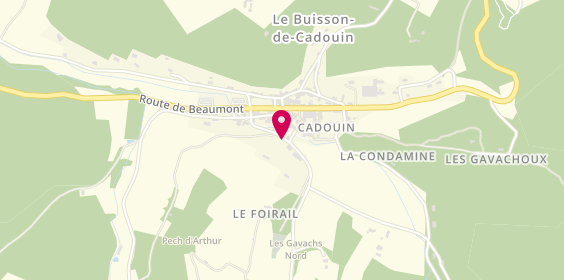 Plan de Les Jardins de l'Abbaye, Route Monpazier, 24480 Cadouin