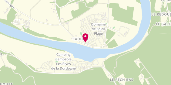 Plan de Camping la Bouysse Sarlat Dordogne, 1583 Route de la Plage de Caudon, 24200 Vitrac
