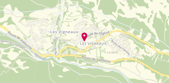 Plan de Camping Les Vaudois, La Ruinette, 05120 Les Vigneaux
