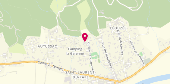 Plan de Camping la Garenne, Mnt de la Garenne, 07800 Saint-Laurent-du-Pape