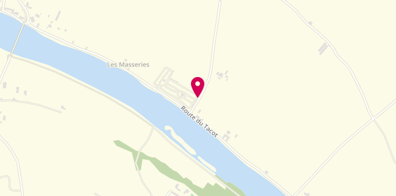Plan de Camping Gcu, Les Masseries, 24220 Castels et Bézenac