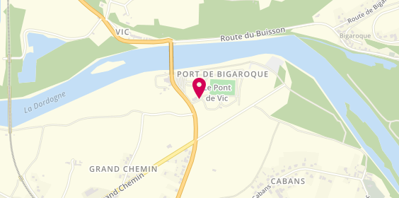Plan de Camping du Pont de Vicq, Av. De la Dordogne, 24480 Le Buisson-de-Cadouin