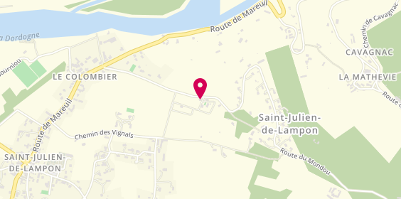 Plan de Camping le Mondou, 508 Route du Mondou, 24370 Saint-Julien-de-Lampon