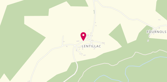 Plan de Camping Les Eaux Vives, Moulin de Latouille, 46400 Latouille-Lentillac