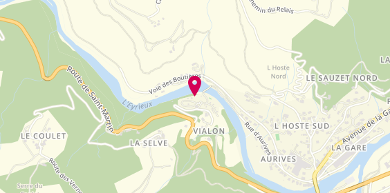 Plan de Camping du Cheylard-sur-Eyrieux, Route Départementale 120 Le
Vialon, 07160 Le Cheylard