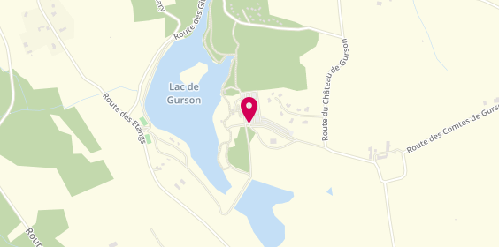 Plan de Camping du Gurson, Lac de Gurson, 24610 Carsac-de-Gurson