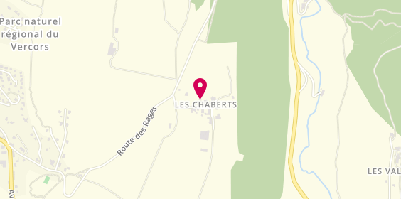 Plan de Camping des Myrtilles, Les Chaberts, 26420 La Chapelle-en-Vercors