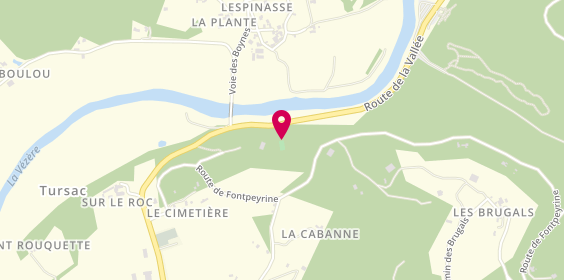 Plan de Camping Dordogne - Périgord Noir : le Vézère Périgord, Route de Montignac, 24620 Tursac