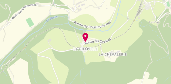 Plan de Camping de la Vallée du Doux, Chapelle 844 Route du Crestet, 07270 Boucieu-le-Roi