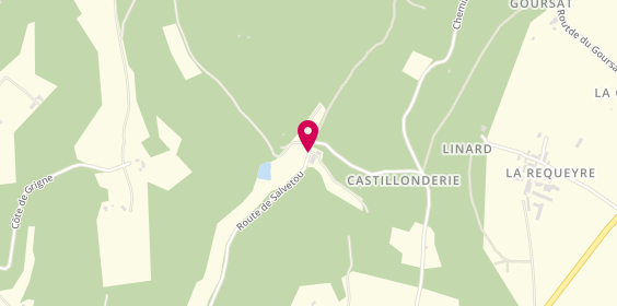 Plan de Camping la Castillonderie, 1462 Route Salvetou, 24290 Thonac