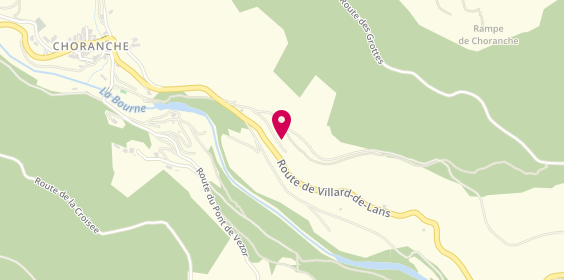 Plan de Camping Les Millieres, Le Village, 38680 Choranche