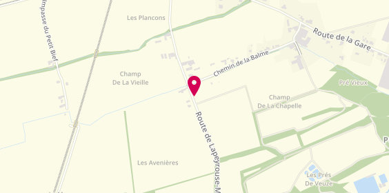 Plan de Camping Les Avenières, 1015 Route de Moras, 26210 Manthes