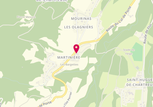 Plan de Camping de Martiniere, 1941 Route du Col de Porte, 38380 Saint-Pierre-de-Chartreuse