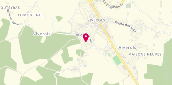 Plan de Camping Municipal le Pradoux, Le Bourg, 63840 Viverols
