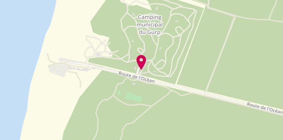 Plan de Camping Municipal du Gurp, 51 Route de l'Océan, 33590 Grayan-et-l'Hôpital