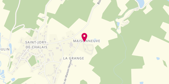Plan de Camping Maisonneuve, 1 chemin de Maison Neuve, 24800 Saint-Jory-de-Chalais
