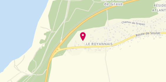 Plan de Camping le Royannais, 88 Route de Soulac, 33123 Le Verdon-sur-Mer