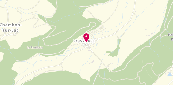 Plan de Camping de Voissières, Voissières, 63790 Chambon-sur-Lac